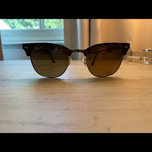 Polarized RayBan clubmaster sunglasses